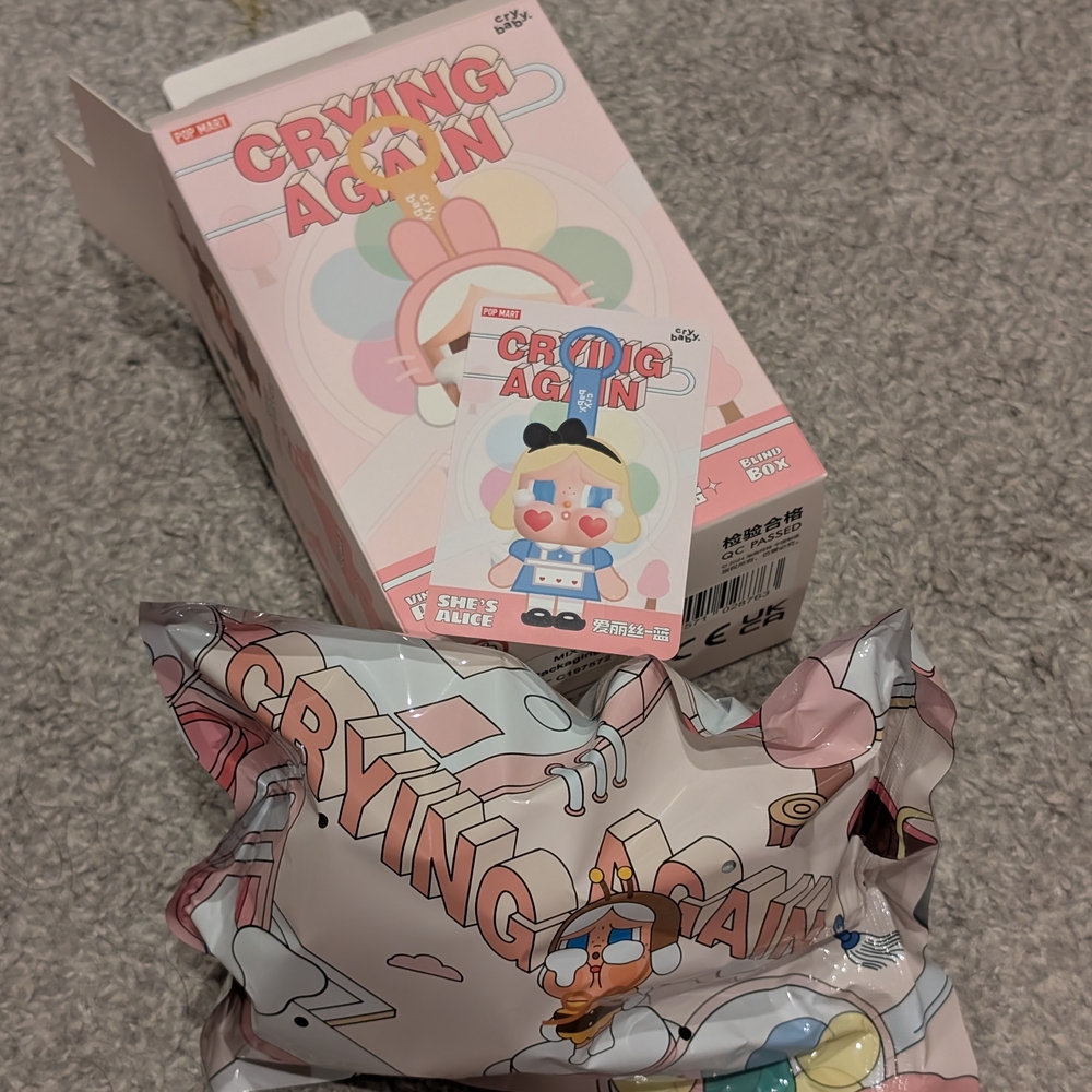 Popmart Crybaby: Crying Again Series - She's Alice
